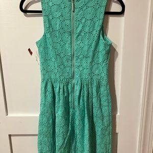 Kenzie  Eyelet Dress Sleeveless Babydoll Size XS Mint Green